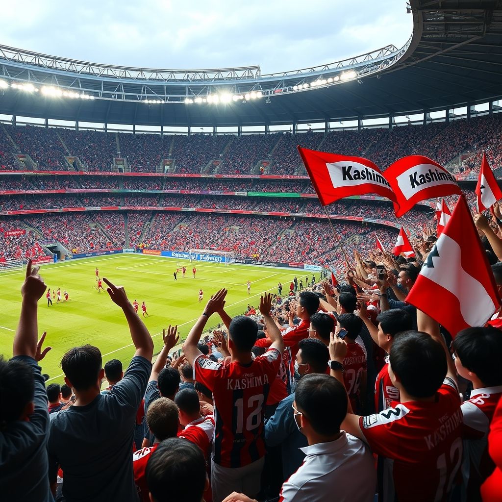 澳亚国际网站-鹿岛鹿角球迷现场助威，激发球队夺冠斗志